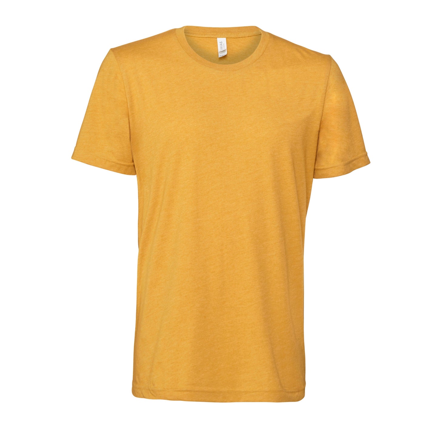 Mustard Yellow Heather - Front - Bella + Canvas Unisex Adult T-Shirt