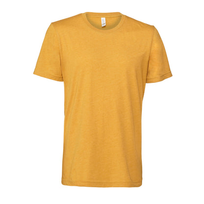 Mustard Yellow Heather - Front - Bella + Canvas Unisex Adult T-Shirt