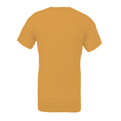 Mustard Yellow Heather - Back - Bella + Canvas Unisex Adult T-Shirt