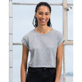 Grey Heather - Back - Mantis Womens-Ladies Crop Top