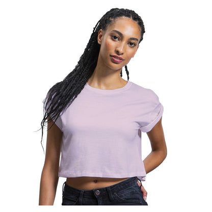 Soft Pink - Back - Mantis Womens-Ladies Crop Top