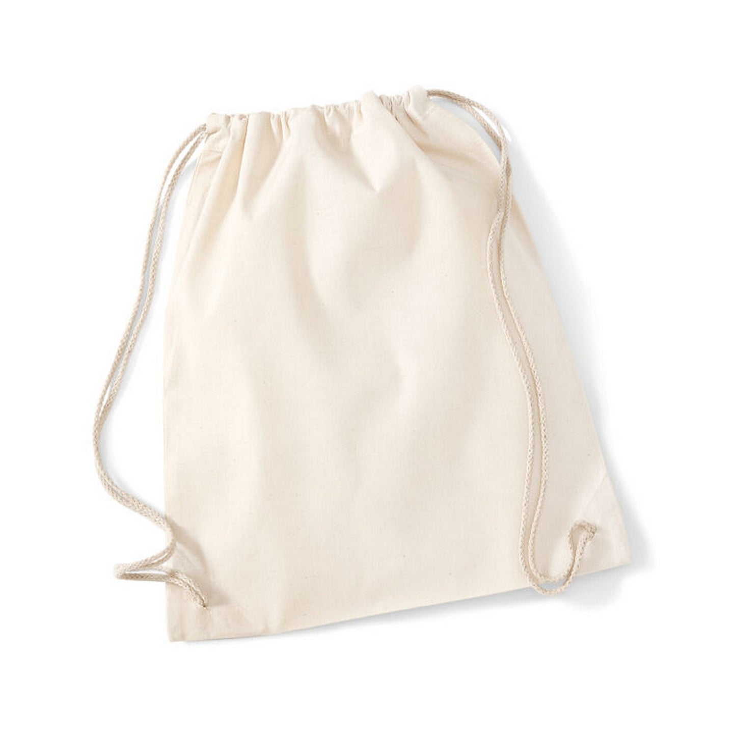 Natural - Front - Westford Mill Drawstring Bag