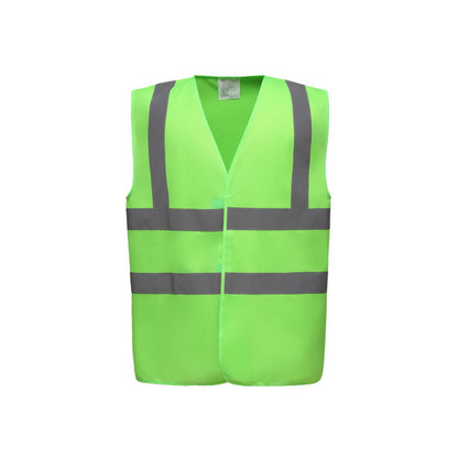 Lime - Front - Yoko Mens High-Vis Waistcoat