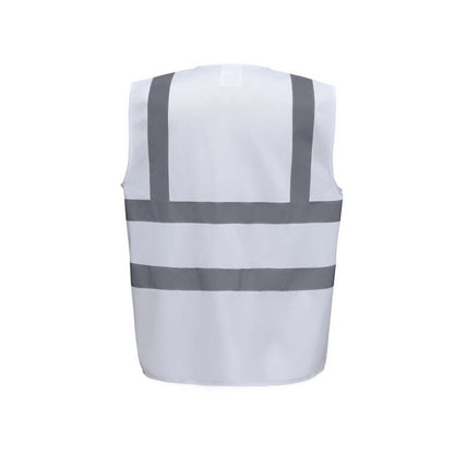 White - Back - Yoko Mens High-Vis Waistcoat