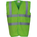 Lime Green - Front - Yoko Mens High-Vis Waistcoat