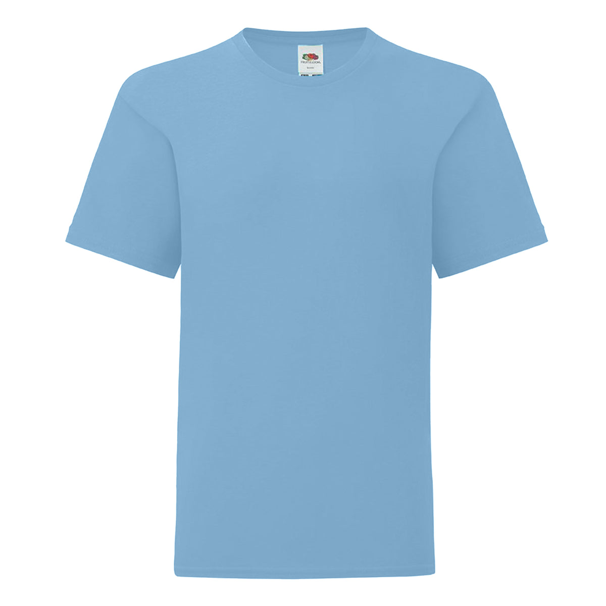 Sky Blue - Front - Fruit of the Loom Childrens-Kids Iconic 150 T-Shirt