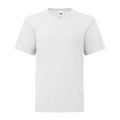 White - Front - Fruit of the Loom Childrens-Kids Iconic 150 T-Shirt