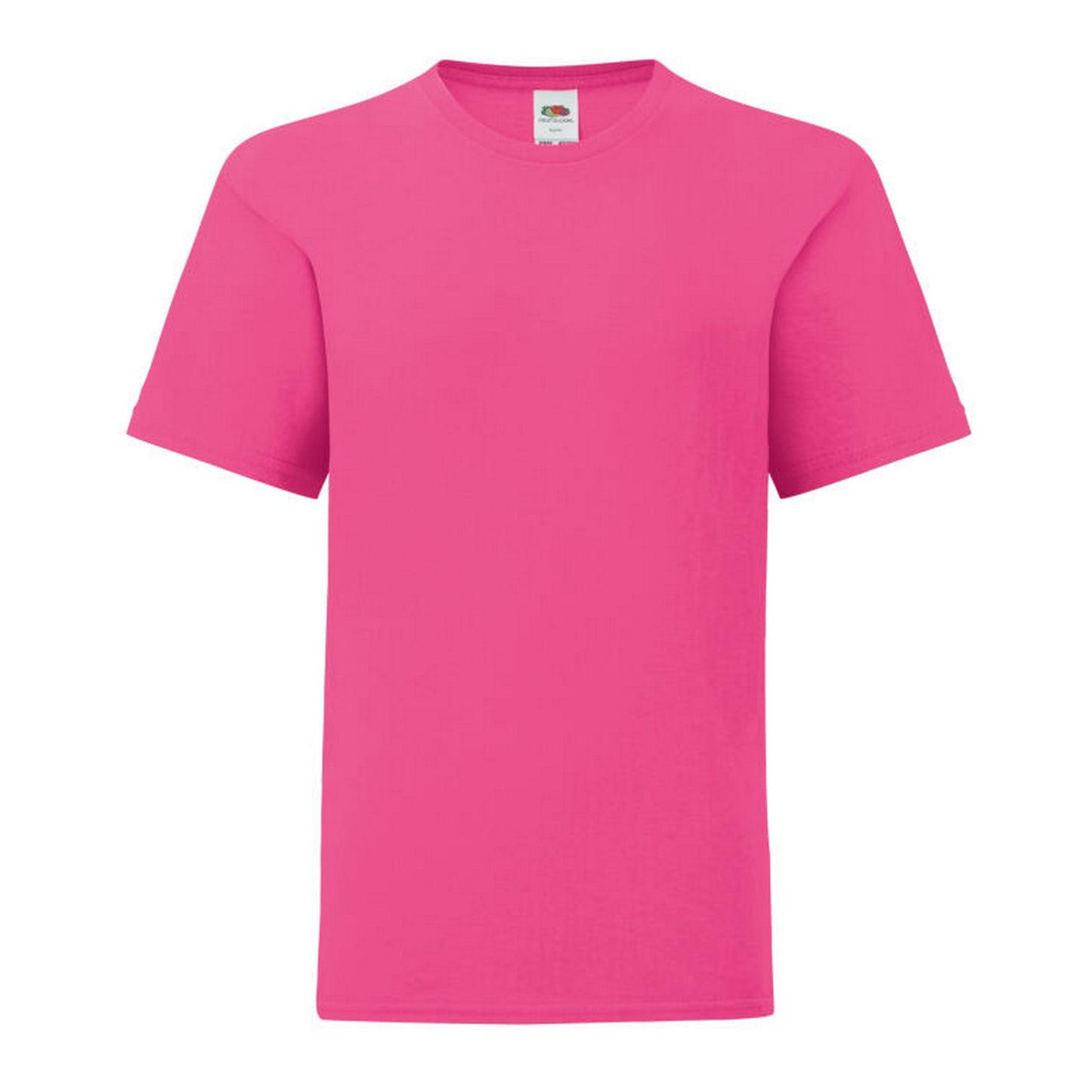 Fuchsia - Front - Fruit of the Loom Childrens-Kids Iconic 150 T-Shirt