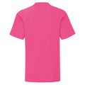 Fuchsia - Back - Fruit of the Loom Childrens-Kids Iconic 150 T-Shirt