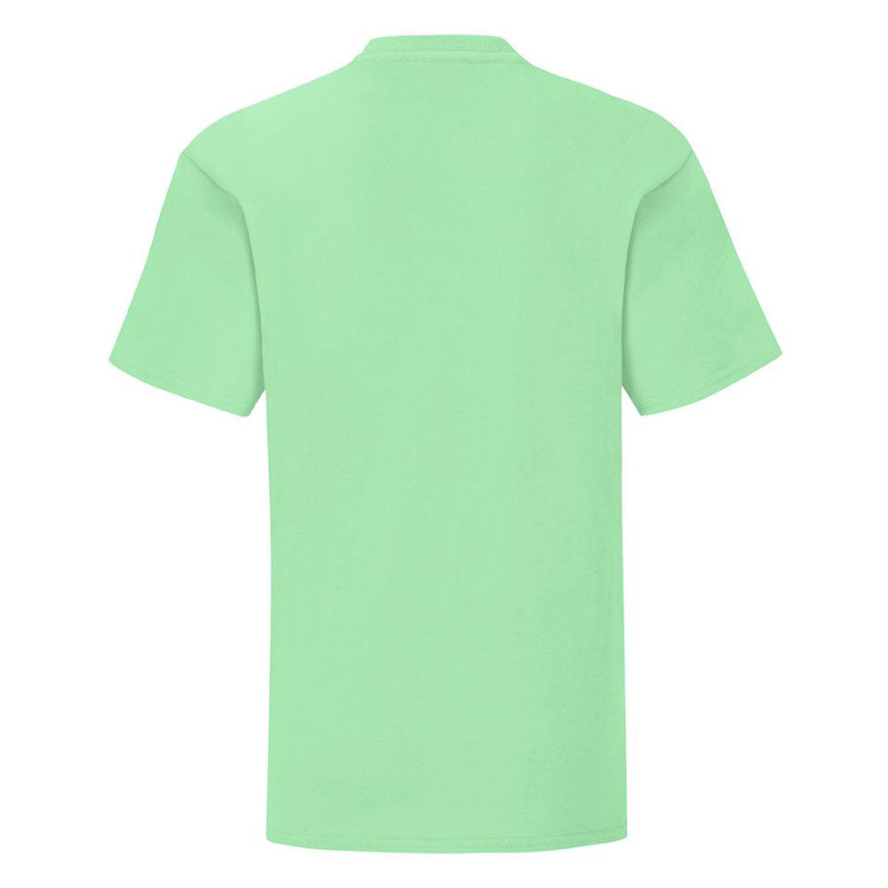 Mint Green - Back - Fruit of the Loom Childrens-Kids Iconic 150 T-Shirt