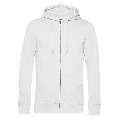 White - Front - B&C Mens Organic Hoodie
