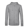 Grey Heather - Front - B&C Mens Organic Hoodie