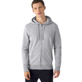 Grey Heather - Back - B&C Mens Organic Hoodie