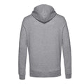 Grey Heather - Side - B&C Mens Organic Hoodie