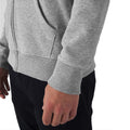 Grey Heather - Pack Shot - B&C Mens Organic Hoodie