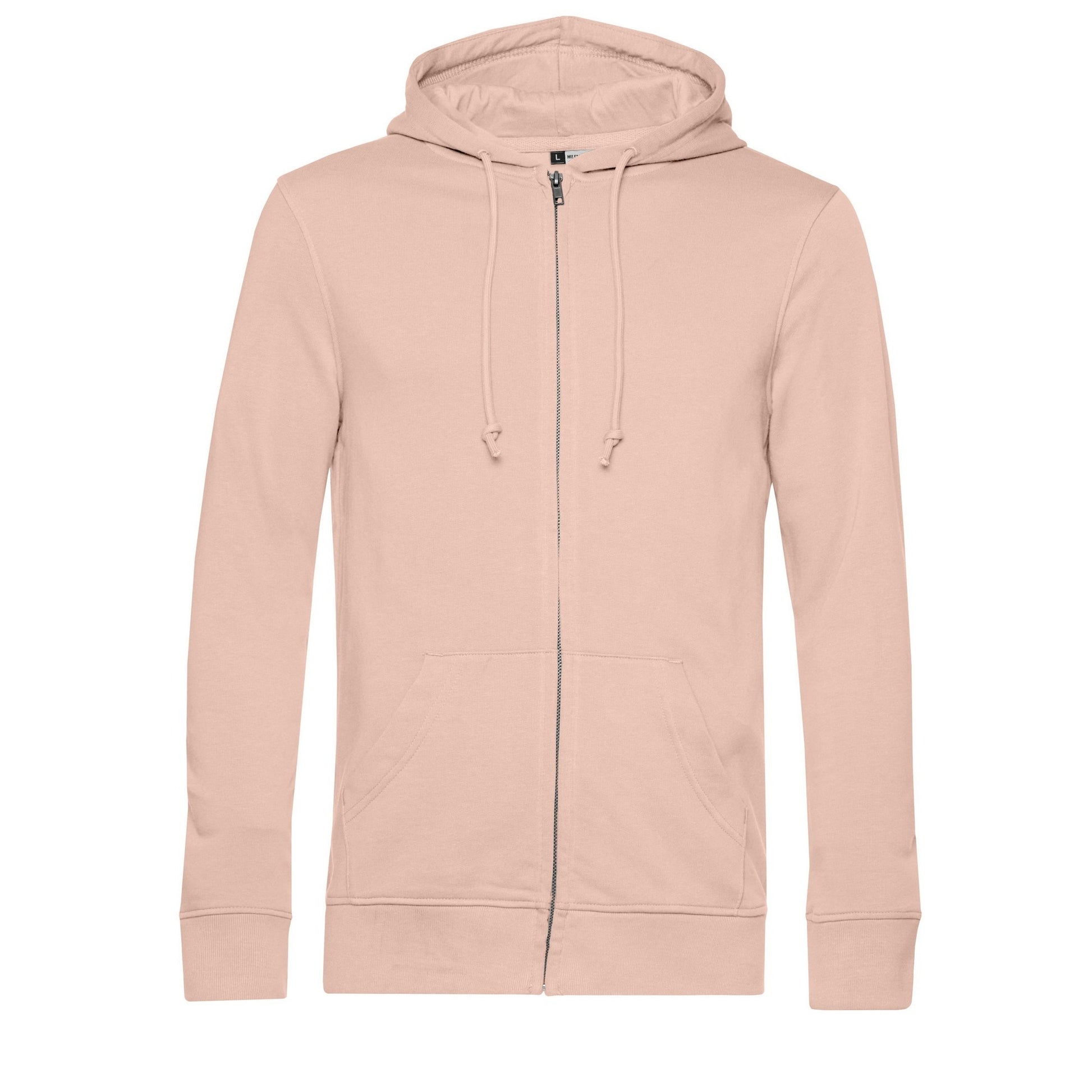 Dusky Pink - Front - B&C Mens Organic Hoodie