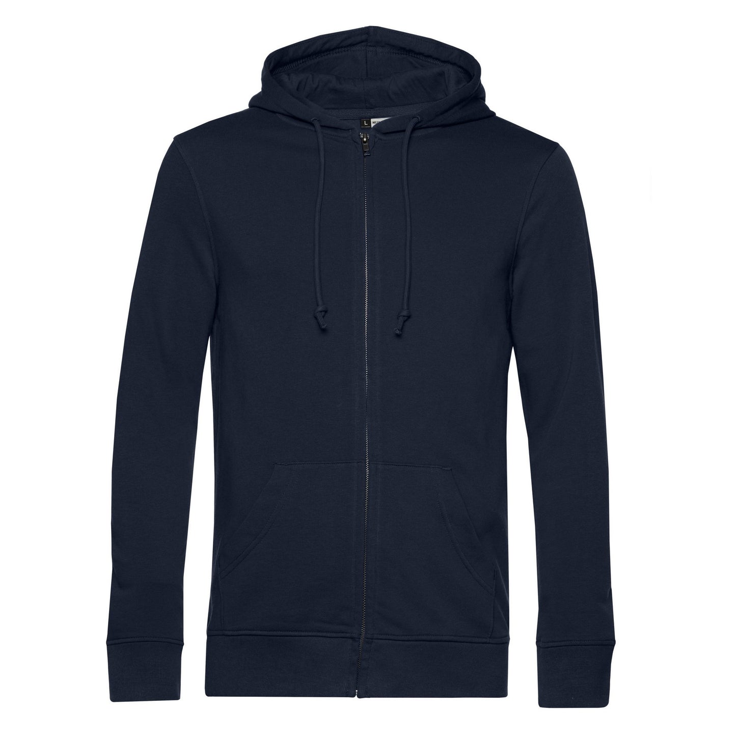 Navy - Front - B&C Mens Organic Hoodie