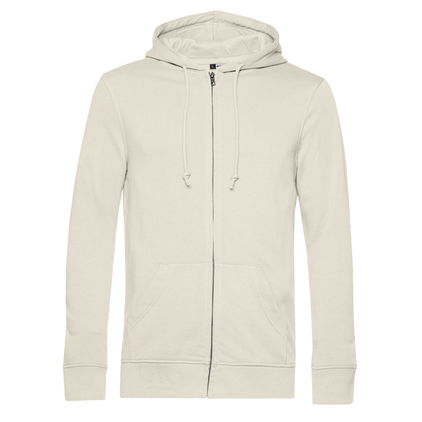Off White - Front - B&C Mens Organic Hoodie