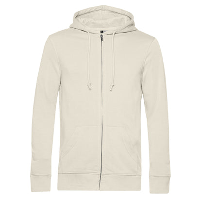Off White - Front - B&C Mens Organic Hoodie