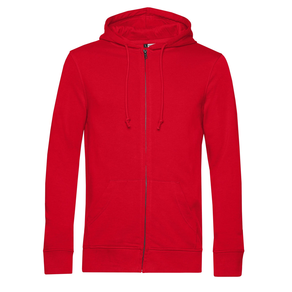 Red - Front - B&C Mens Organic Hoodie