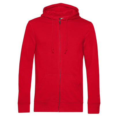 Red - Front - B&C Mens Organic Hoodie