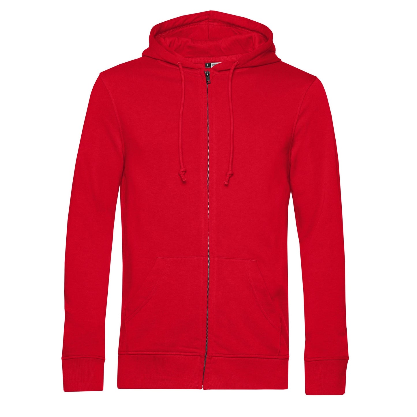 Red - Front - B&C Mens Organic Hoodie