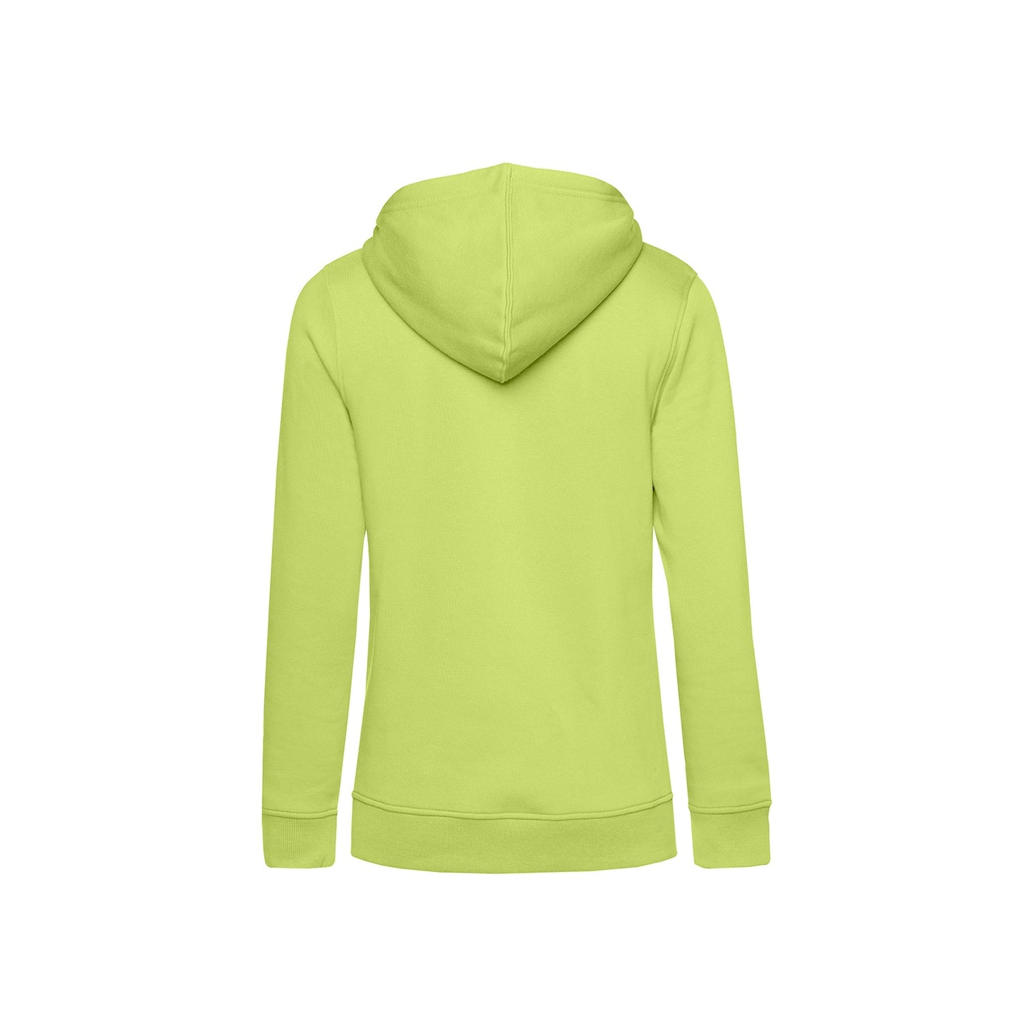 Lime Green - Back - B&C Womens-Ladies Organic Hoodie