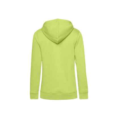 Lime Green - Back - B&C Womens-Ladies Organic Hoodie