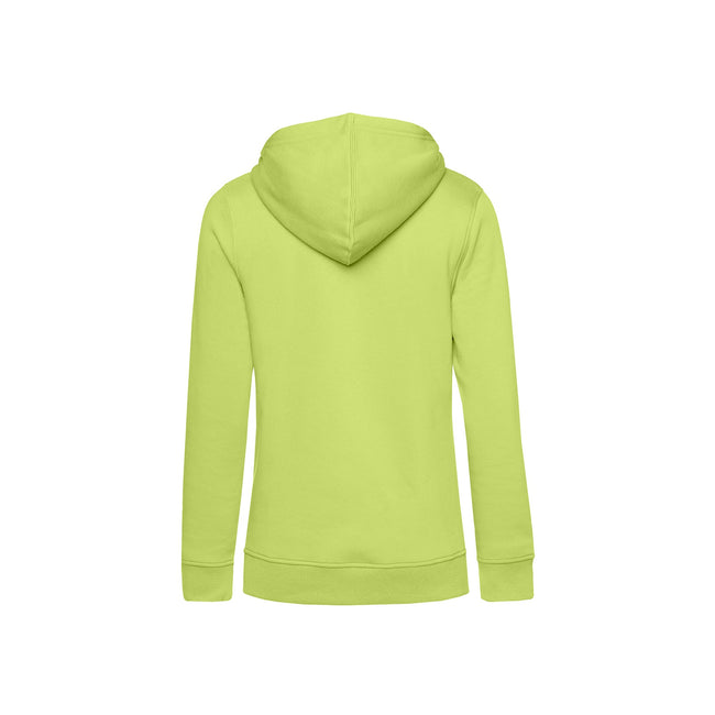 Lime Green - Back - B&C Womens-Ladies Organic Hoodie