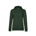 Forest Green - Front - B&C Womens-Ladies Organic Hoodie