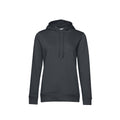 Asphalt - Front - B&C Womens-Ladies Organic Hoodie