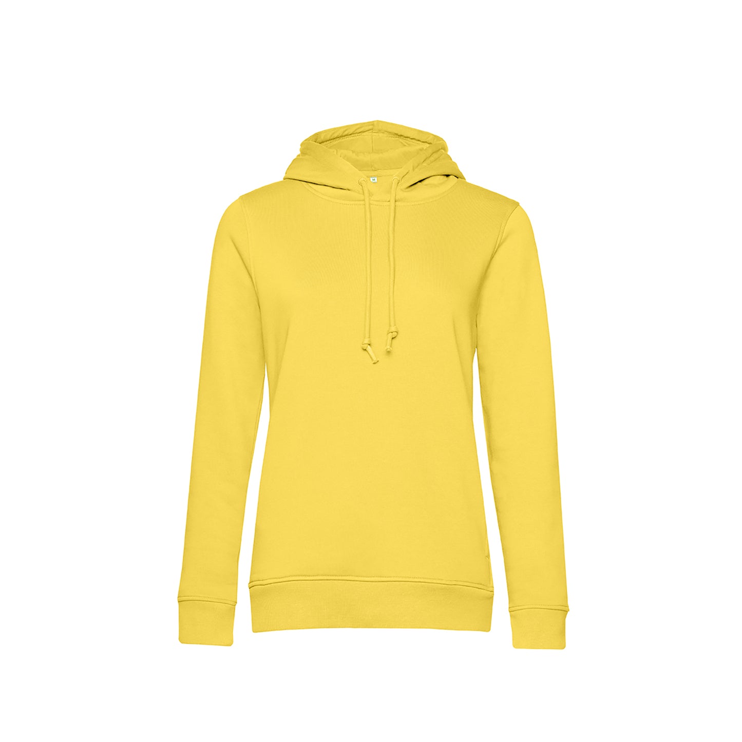 Blazing Yellow - Front - B&C Womens-Ladies Organic Hoodie