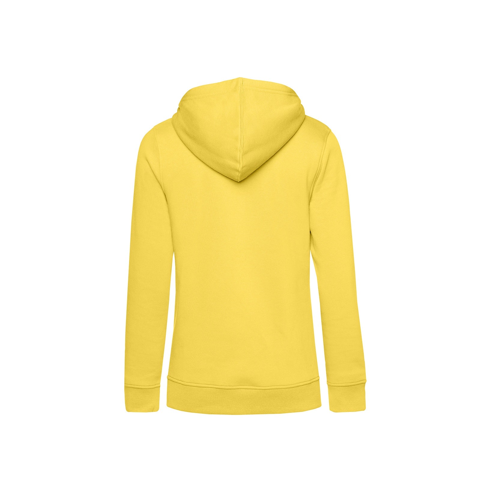 Blazing Yellow - Back - B&C Womens-Ladies Organic Hoodie