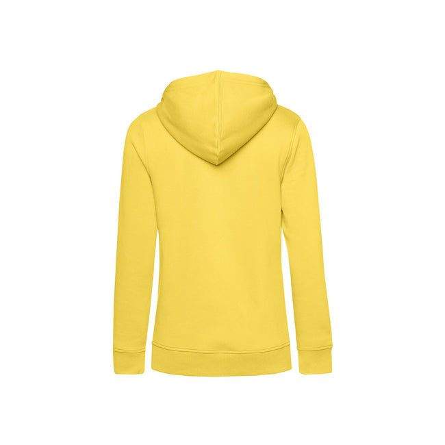 Blazing Yellow - Back - B&C Womens-Ladies Organic Hoodie