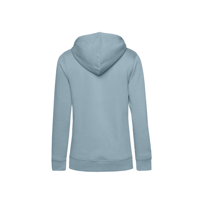 Duck Egg Blue - Back - B&C Womens-Ladies Organic Hoodie