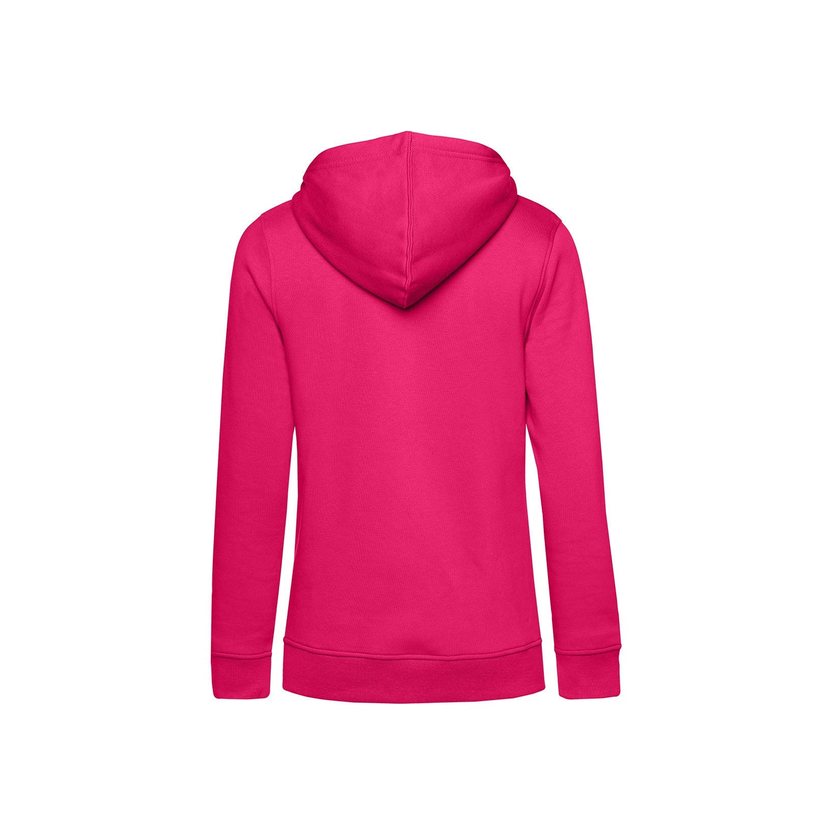 Bright Magenta - Back - B&C Womens-Ladies Organic Hoodie