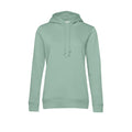 Sage Green - Front - B&C Womens-Ladies Organic Hoodie