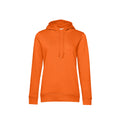 Orange - Front - B&C Womens-Ladies Organic Hoodie