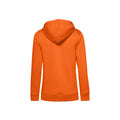 Orange - Back - B&C Womens-Ladies Organic Hoodie