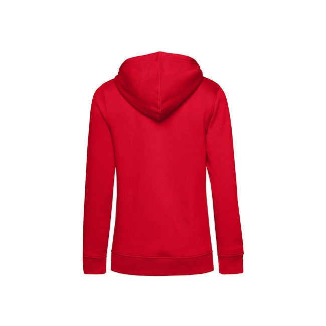 Red - Back - B&C Womens-Ladies Organic Hoodie