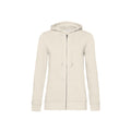 Off White - Front - B&C Womens-Ladies Organic Hoodie