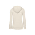 Off White - Back - B&C Womens-Ladies Organic Hoodie