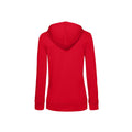 Red - Back - B&C Womens-Ladies Organic Hoodie