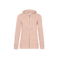 Dusky Pink - Front - B&C Womens-Ladies Organic Hoodie