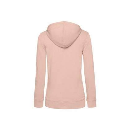 Dusky Pink - Back - B&C Womens-Ladies Organic Hoodie
