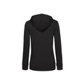 Black - Back - B&C Womens-Ladies Organic Hoodie