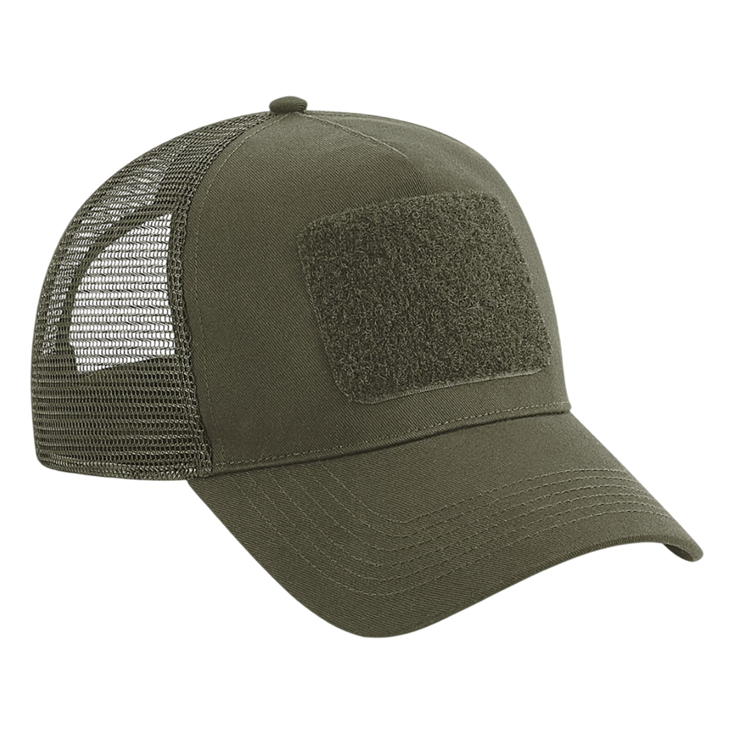Military Green - Front - Beechfield Unisex Adult Trucker Cap