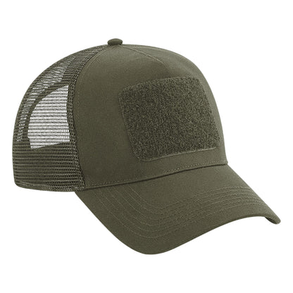 Military Green - Front - Beechfield Unisex Adult Trucker Cap