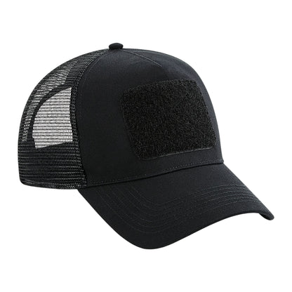 Black - Front - Beechfield Unisex Adult Trucker Cap