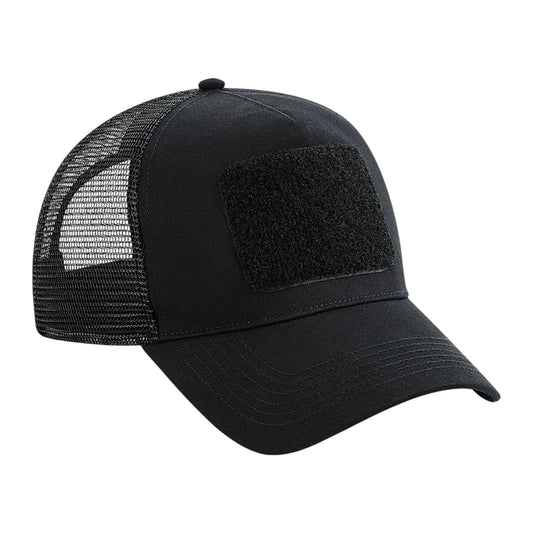 Black - Front - Beechfield Unisex Adult Trucker Cap